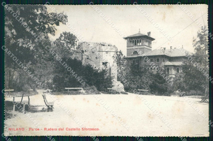 Milano Città Parco Rudero del Castello Sforzesco cartolina RT5215 – fronte
