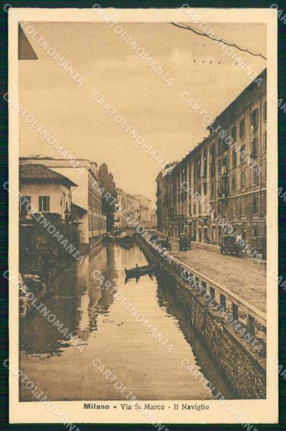 Milano Città Via San Marco Naviglio Alterocca 53413 cartolina RT5226 – fronte