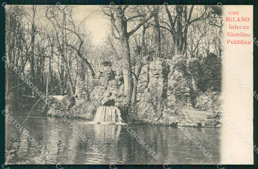 Milano Città Interno Giardino Pubblico cartolina RT5238 – fronte