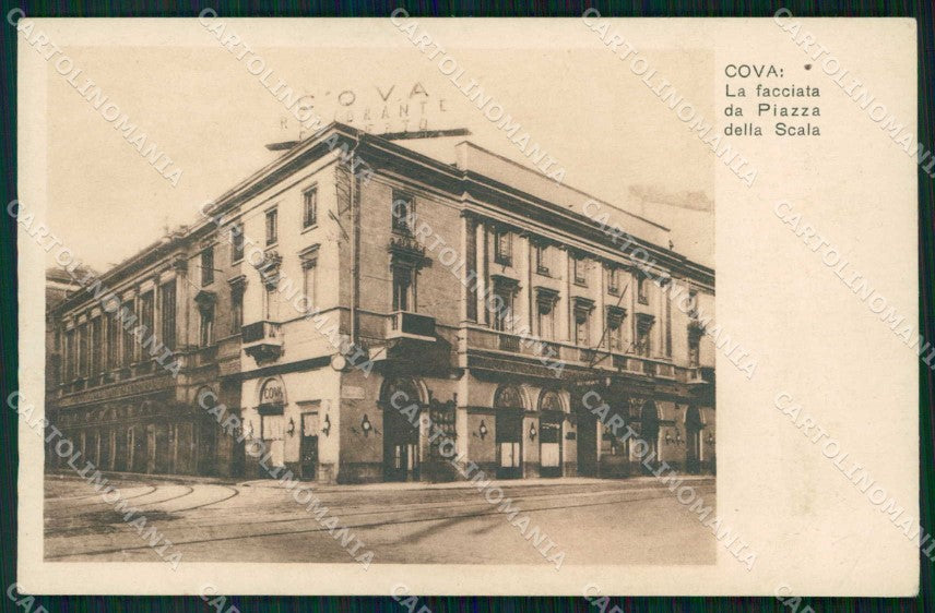 Milano Città Ristorante Cova Veduta da Piazza della Scala cartolina RT5247 – fronte
