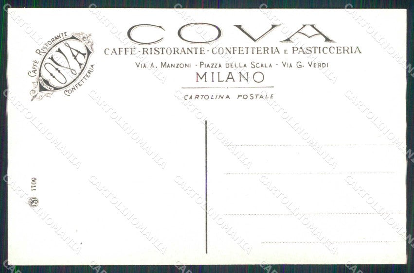 Milano Città Ristorante Cova Sala da Pranzo cartolina RT5248 – retro