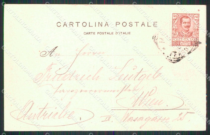 Milano Città Piazza Elittica Via Dante Tram cartolina RT5251 – retro