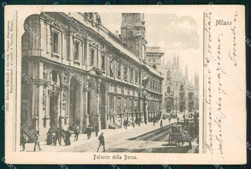 Milano Città Palazzo della Borsa cartolina RT5255 – fronte