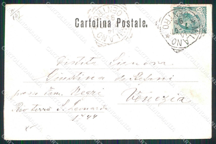 Milano Città Palazzo della Borsa cartolina RT5255 – retro