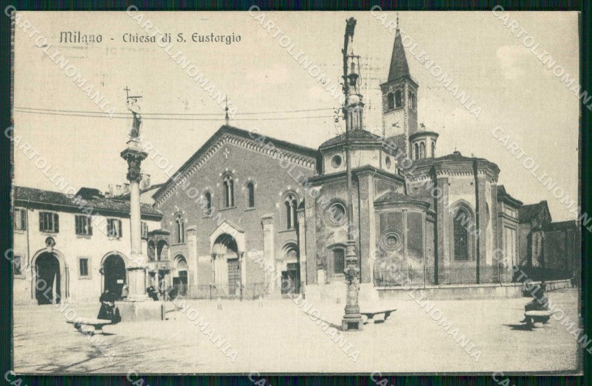 Milano Città Chiesa Sant'Eustorgio cartolina RT5277 – fronte