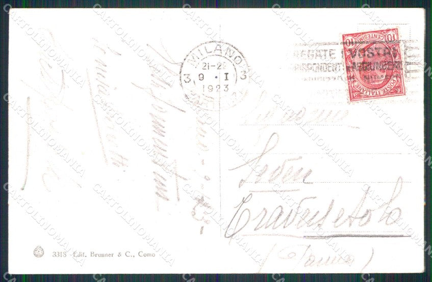 Milano Città Chiesa San Babila Brunner 3318 cartolina RT5278 – retro