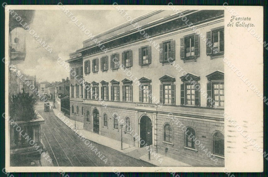 Milano Città Facciata del Collegio Calchi Taeggi Tram cartolina RT5280 – fronte
