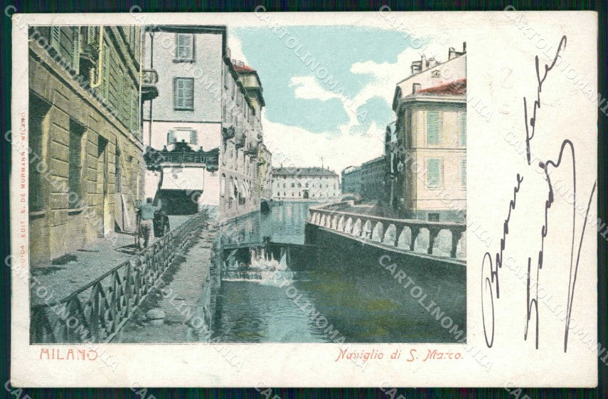 Milano Città Naviglio di San Marco cartolina RT5282 – fronte