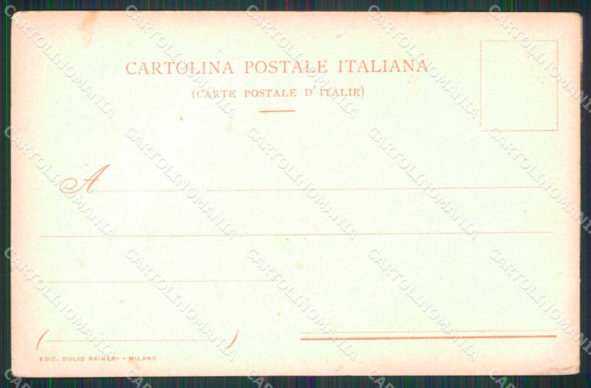 Milano Città Via Dante Tram Monumento a Parini cartolina RT5324 – retro
