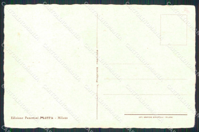 Milano Città Corso Buenos Ayres Tram Edizione Panettoni Motta cartolina RT5356 – retro