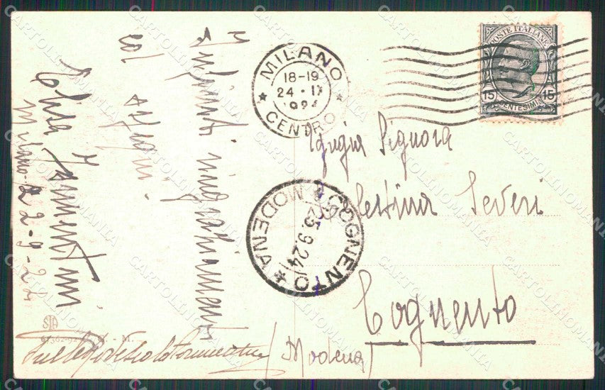 Milano Città Palazzo Regie Poste Telegrafi Alterocca 67362 92 cartolina RT5398 – retro