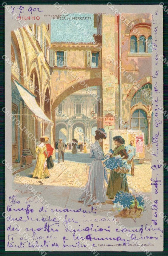 Milano Città Sottopassaggio Piazza dei Mercanti Beltrame cartolina RT5400 – fronte