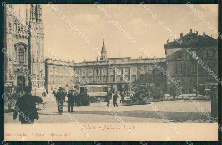Milano Città Palazzo Reale Tram cartolina RT5405 – fronte