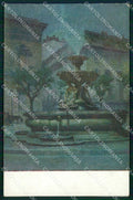 Milano Città Fontana in Notturno Giannino Grossi 509 cartolina RT5406 – fronte