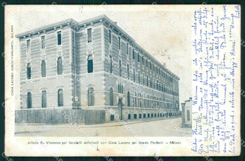 Milano Città Istituto San Vincenzo Fanciulli Deficienti cartolina RT5420 – fronte