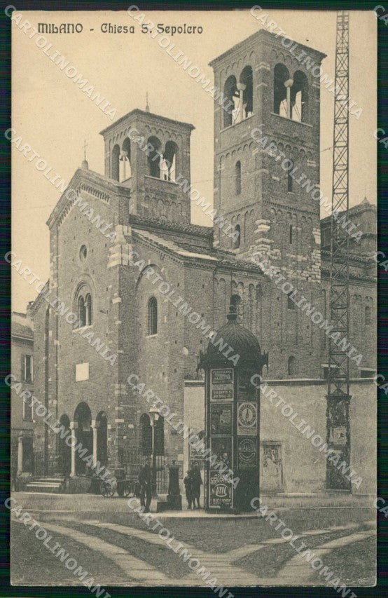 Milano Città Chiesa San Sepolcro cartolina RT5433 – fronte