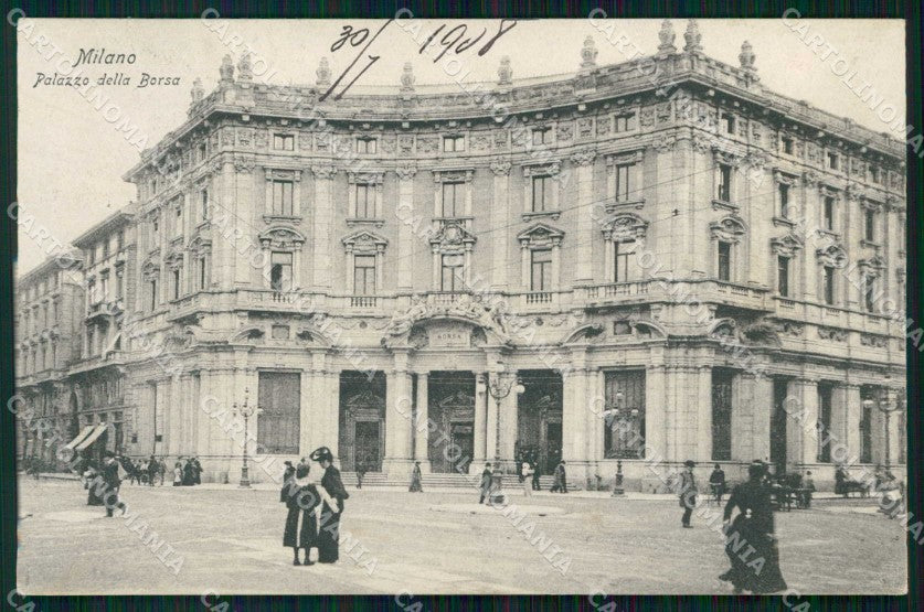 Milano Città Palazzo della Borsa cartolina RT5437 – fronte