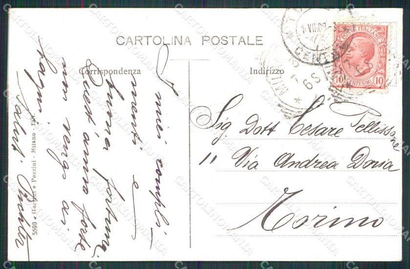 Milano Città Palazzo della Borsa cartolina RT5437 – retro