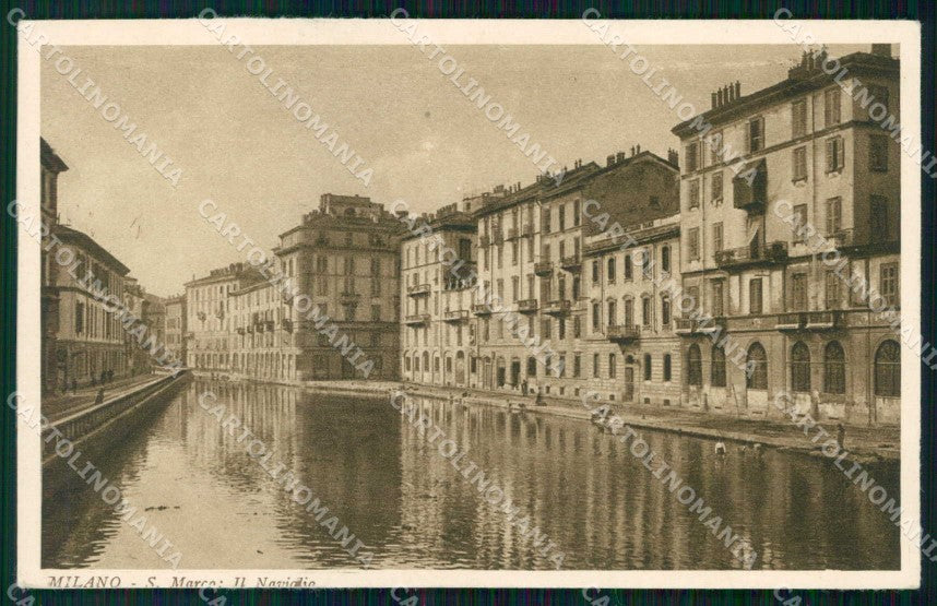 Milano Città Via San Marco Naviglio cartolina RT5451 – fronte