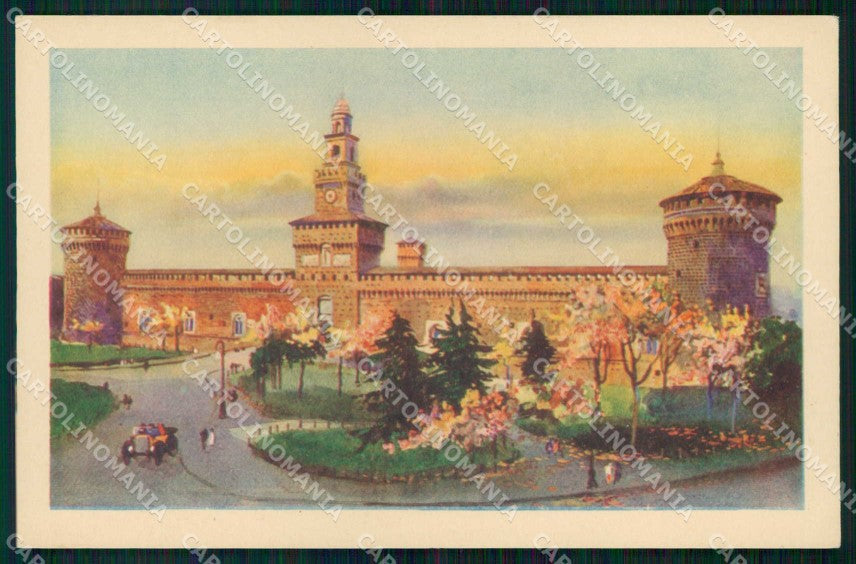 Milano Città Castello Sforzesco cartolina RT5458 – fronte