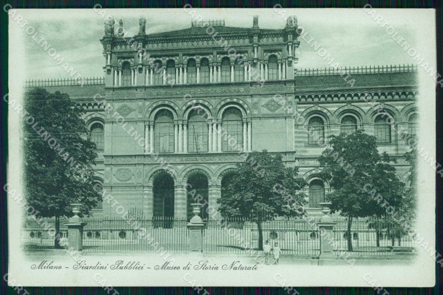Milano Città Giardini Pubblici Museo di Storia Naturale cartolina RT5460 – fronte