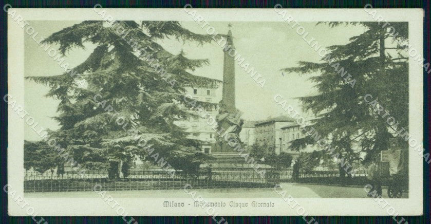 Milano Città Monumento Cinque Giornate mini cartolina RT5467 – fronte