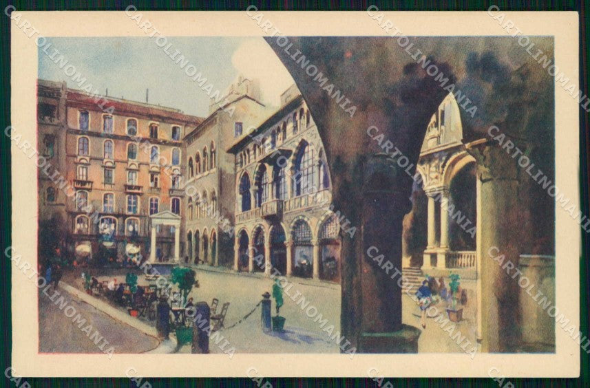 Milano Città Loggia degli Osti Piazza dei Mercanti cartolina RT5473 – fronte
