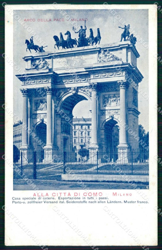 Milano Città Arco della Pace cartolina RT5486 – fronte