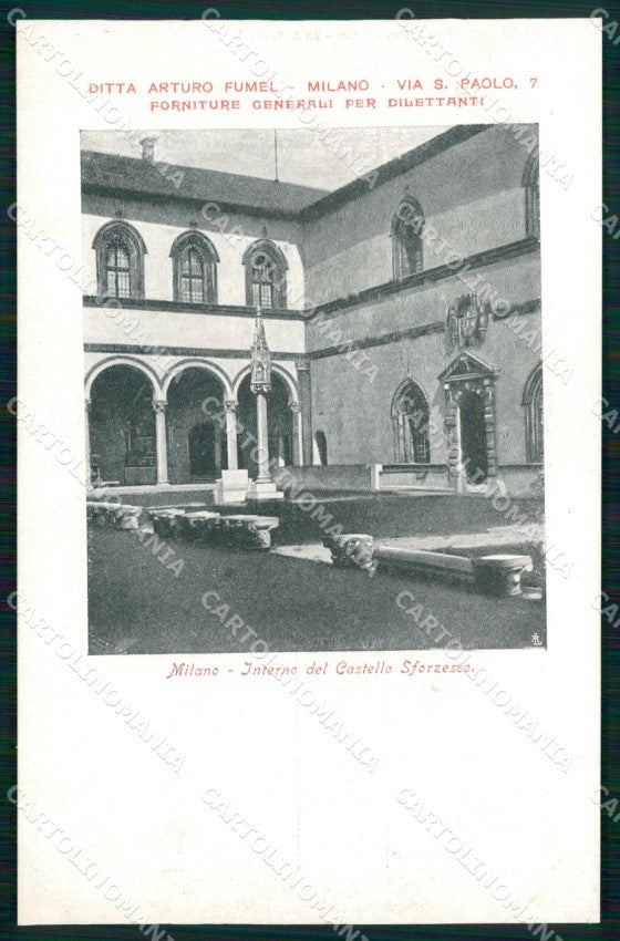 Milano Città Interno Castello Sforzesco cartolina RT5489 – fronte
