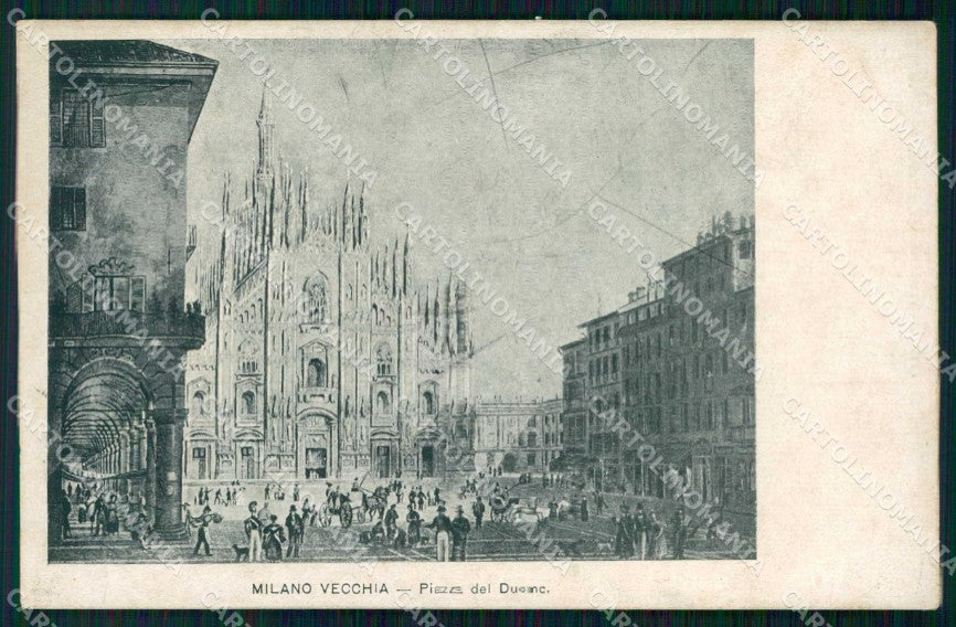 Milano Città Piazza del Duomo cartolina RT5526 – fronte