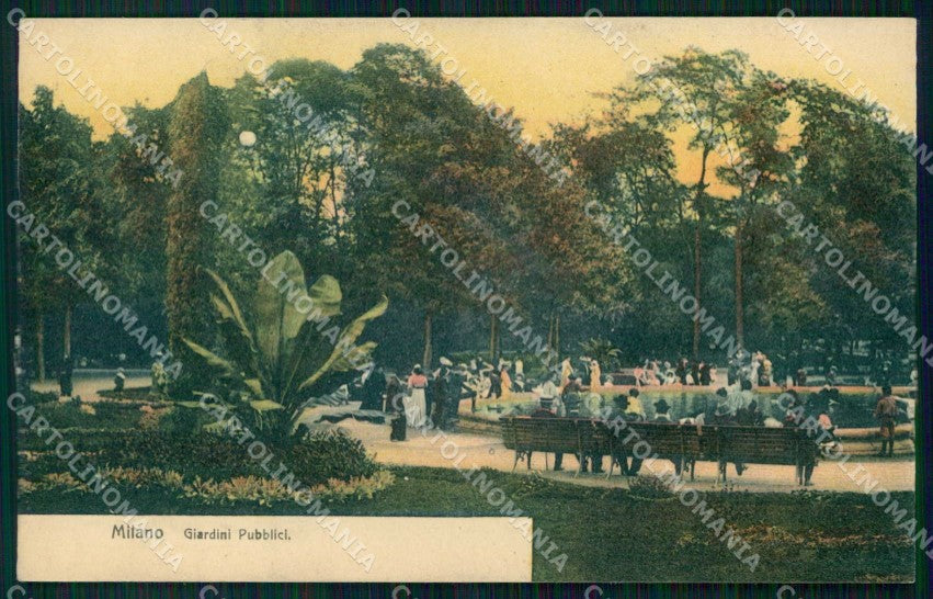 Milano Città Giardini Pubblici ABRASA cartolina RT5540 – fronte