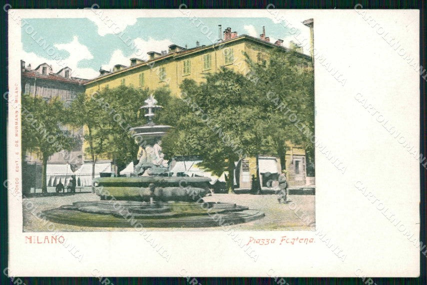 Milano Città Piazza Fontana cartolina RT5542 – fronte