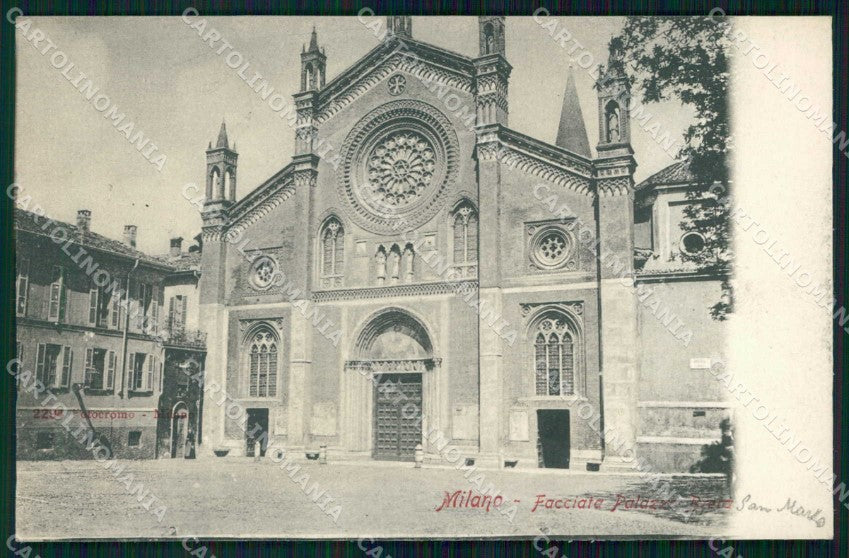 Milano Città Facciata Palazzo Brera cartolina RT5564 – fronte
