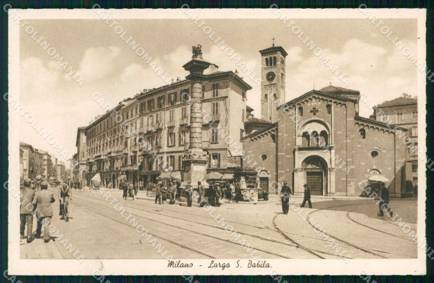 Milano Città Largo San Babila cartolina RT5595 – fronte
