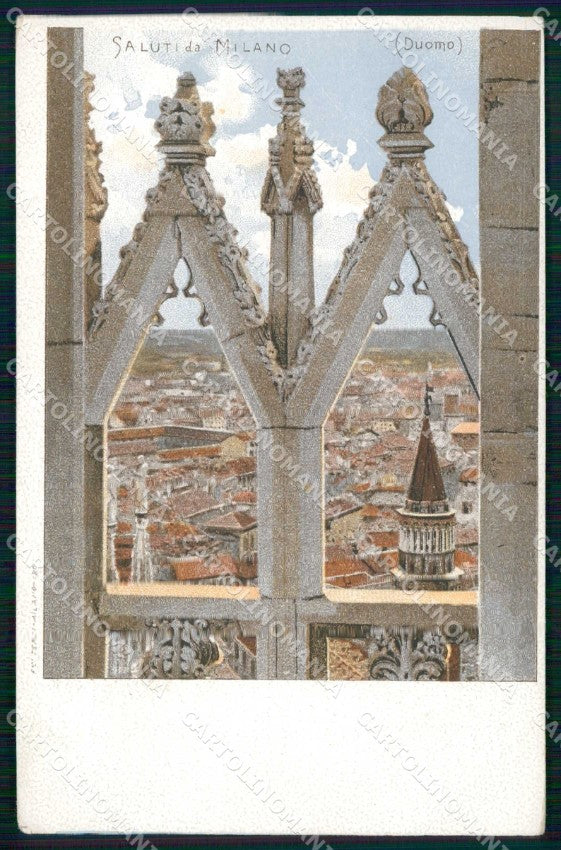 Milano Città Saluti da Duomo cartolina RT5600 – fronte