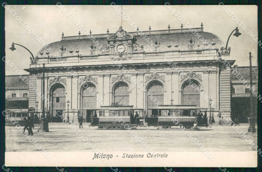 Milano Città Stazione Centrale Tram cartolina RT5616 – fronte