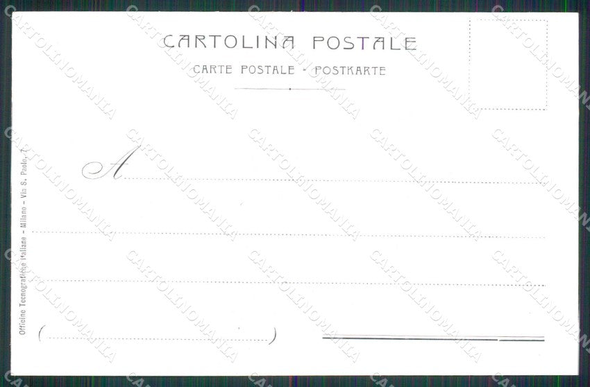 Milano Città Monumento Carlo Porta Giardini Pubblici cartolina RT5620 – retro