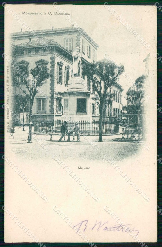 Milano Città Monumento a Cesare Beccaria cartolina RT5625 – fronte