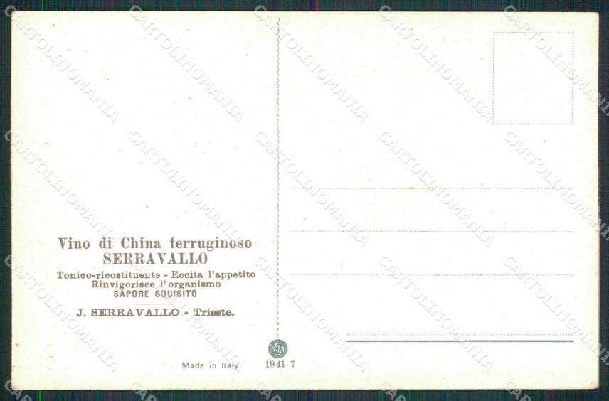 Milano Città Piazza Duomo Vino di China Ferruginoso Tram cartolina RT5630 – retro