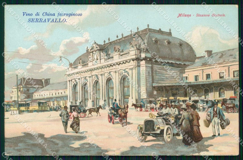 Milano Città Stazione Centrale Vino di China Ferruginoso Tram cartolina RT5632 – fronte