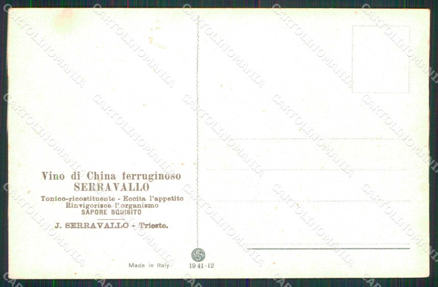 Milano Città Monum Cinque Giornate Vino di China Ferruginoso cartolina RT5633 – retro