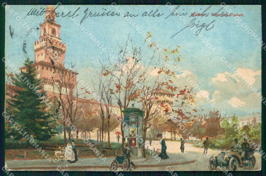 Milano Città Torre del Filarete Parco cartolina RT5635 – fronte