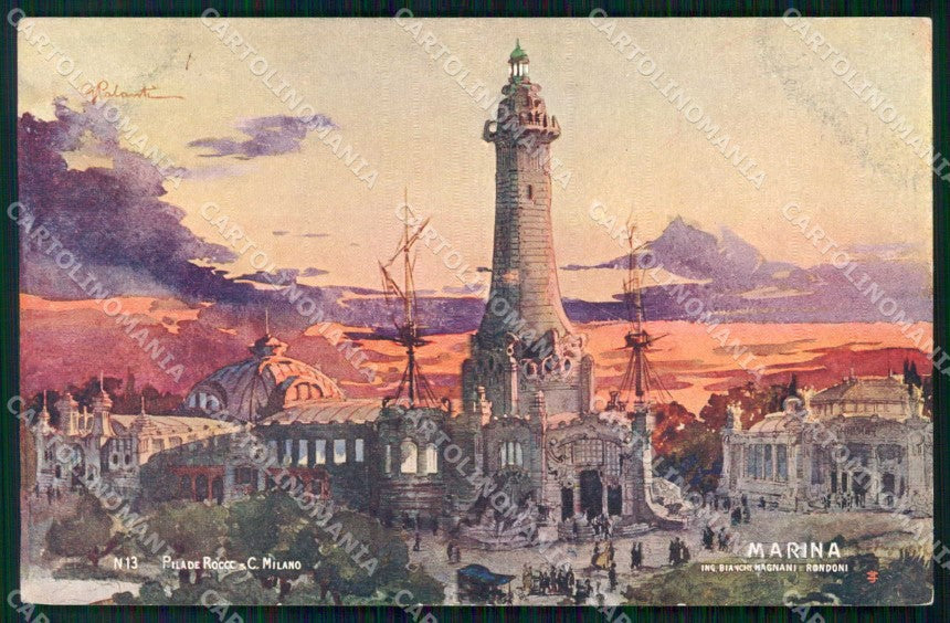 Milano Città Esposizione Primi Novecento Marina Palanti cartolina RT5636 – fronte