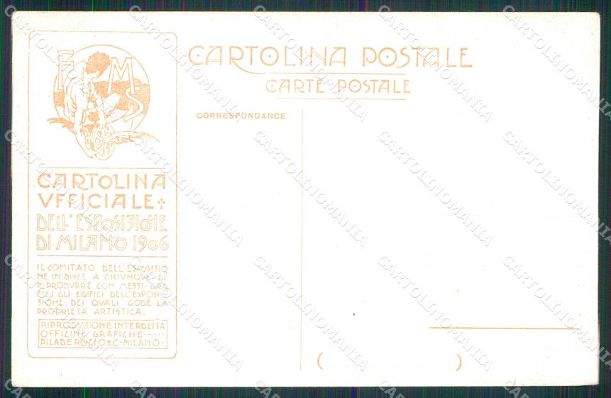 Milano Città Esposizione Primi Novecento Marina Palanti cartolina RT5636 – retro