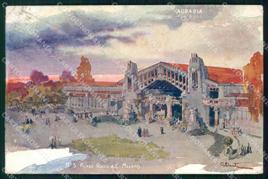 Milano Città Esposizione Primi Novecento Agraria Palanti cartolina RT5639 – fronte