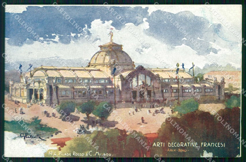 Milano Esposizione Primi Novecento Arti Decorative Palanti cartolina RT5641 – fronte