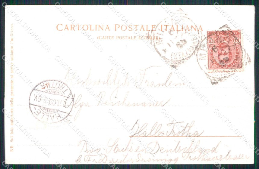 Milano Città Monumento a Garibaldi Trenkler 5007 Alinari cartolina RT5650 – retro