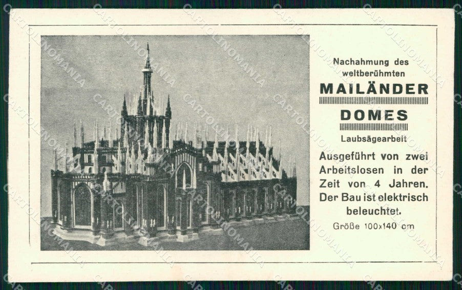 Milano Città Duomo Modellino cartolina RT5655 – fronte