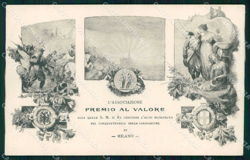 Milano Città Associazione Premio al Valore cartolina RT5662 – fronte