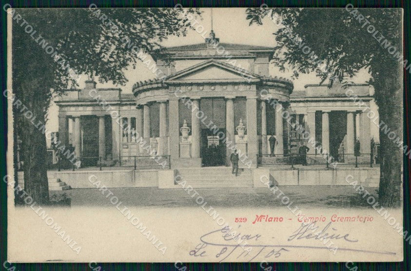 Milano Città Tempio Crematorio cartolina RT5678 – fronte